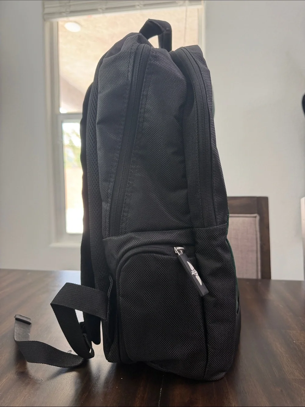 Breitling Green and Black Vertical Logo Backpack